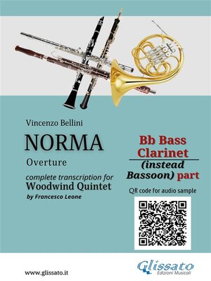 cover image of Bb Bass Clarinet (instead Bassoon) part of "Norma" for Woodwind Quintet